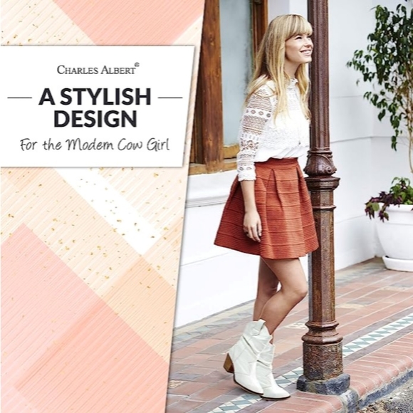 Charles Albert NWT Women's Modern Western Cowboy Distressed Boot Size 9M - Picture 4 of 6